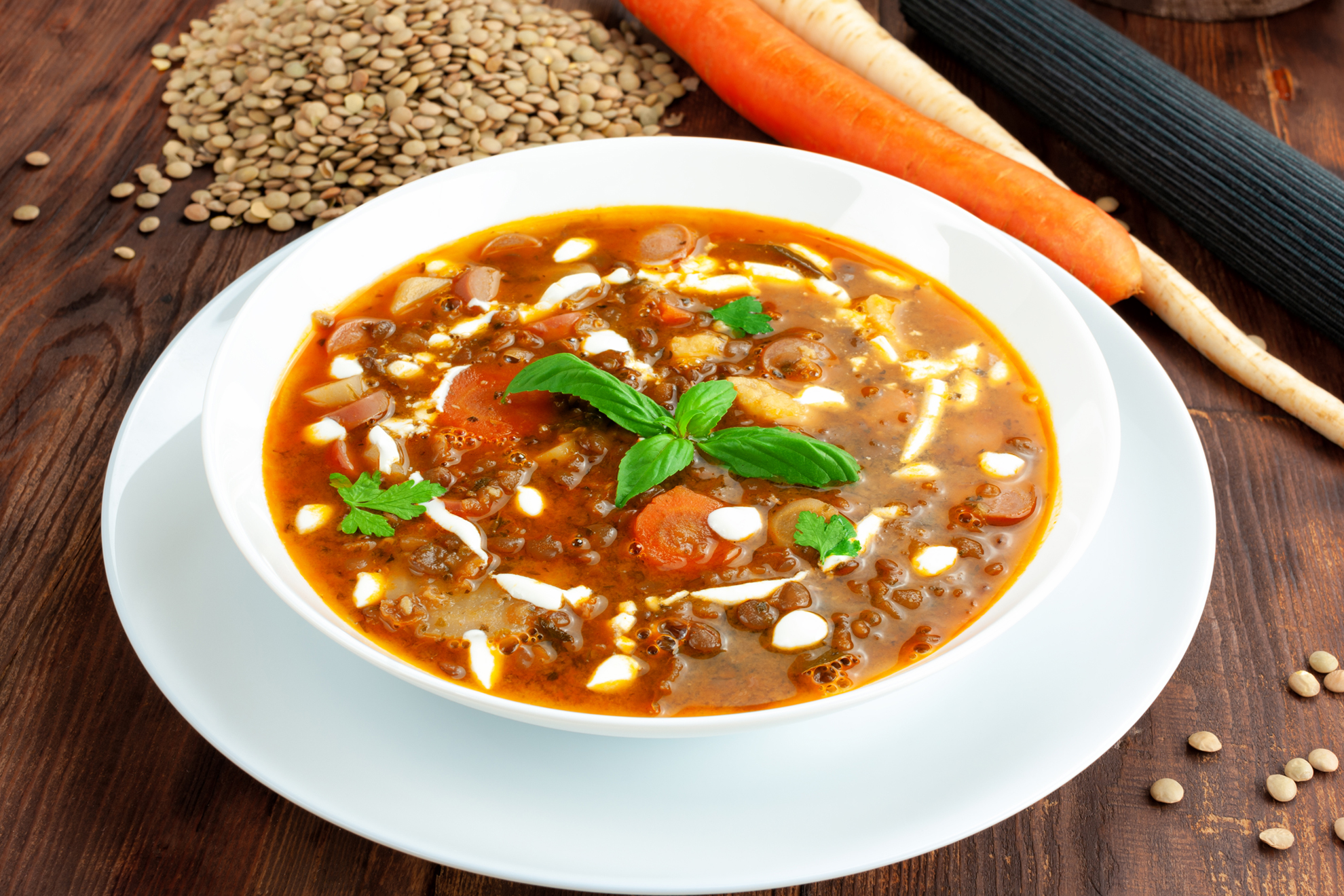 Hungarian New Year's Lentil Soup - Eminence Certified Organic Farm